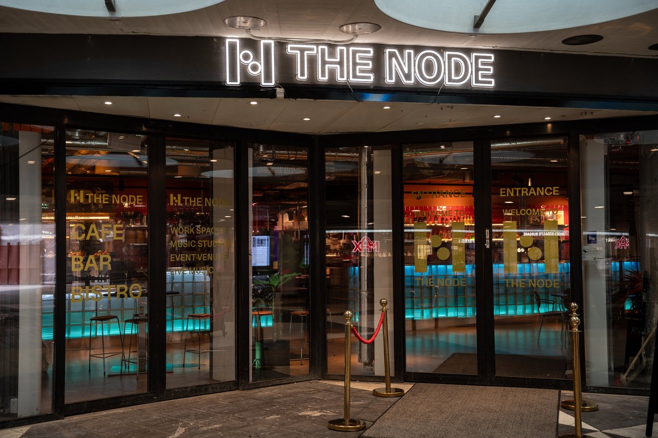 Entrén till The Node vid Sergels torg i Stockholm